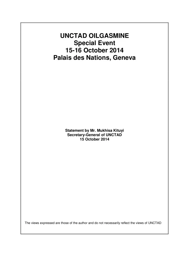 unctad oilgasmine special event 15 16 october 2014 palais