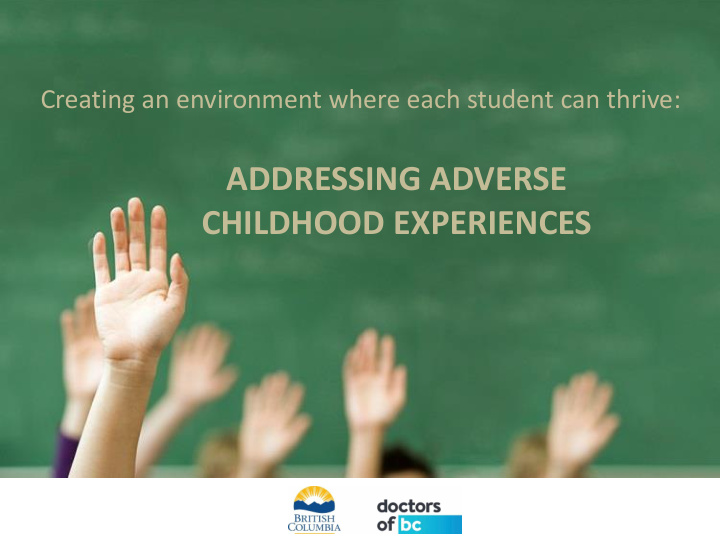 childhood experiences helpful resources