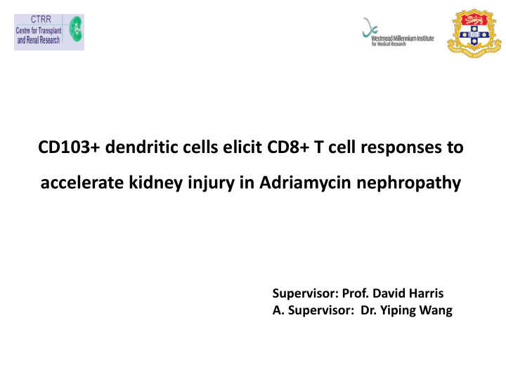 cd103 dendritic cells elicit cd8 t cell responses to