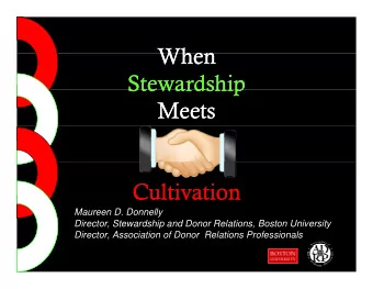 When  When  When  When  Stewardship  Stewardship  Stewardship  Stewardship  Meets  Meets