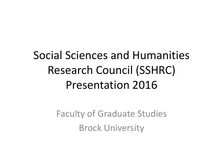research council sshrc