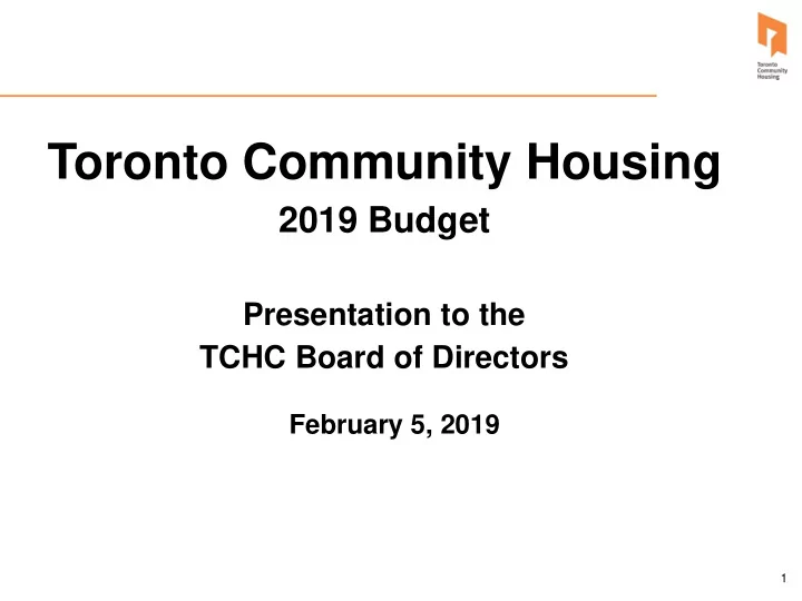 toronto community housing