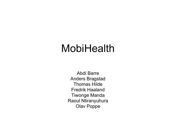 mobihealth