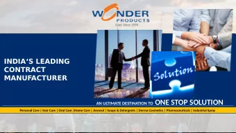 AN ULTIMATE DESTINATION TO ONE STOP SOLUTION  Personal Care | Hair Care | Oral Care |Home Care |