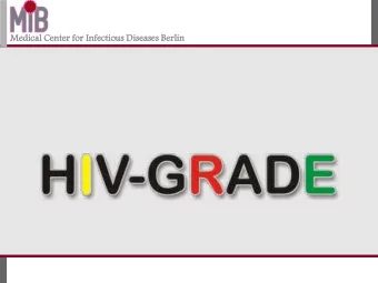 Medic  ical C  l Center  er f  for Infectio  ious  s Disea  seases  ses Berli  lin  EFV HIV-GRADE