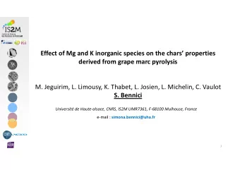 Effect of Mg and K inorganic species on the chars properties derived from grape marc pyrolysis