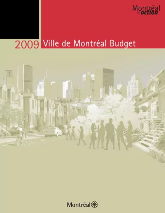 2009  Ville de Montral Budget  Distinguished  Budget Presentation  Award  PRESENTED TO  Ville de