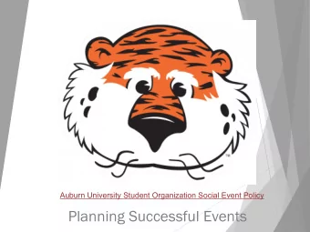 Planning Successful Events  Questions to answer today:  What is AUInvolve?  What events do I
