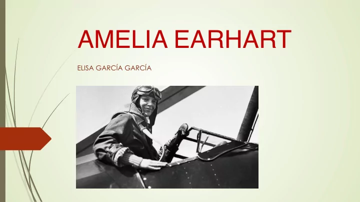 amelia earhart