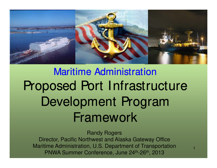 proposed port infrastructure proposed port infrastructure
