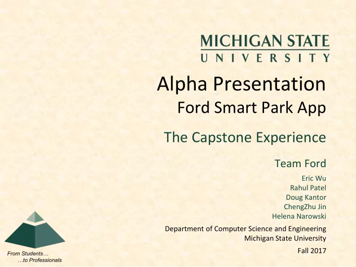 alpha presentation