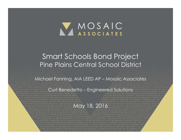 smart schools bond project