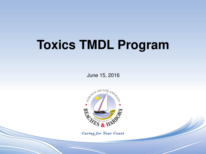 toxics tmdl program