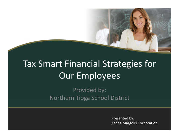 tax smart financial strategies for our employees
