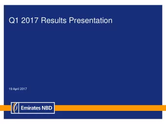 Q1 2017 Results Presentation  19 April 2017  2  Important Information  Disclaimer  The material in