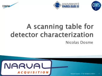 Nicolas Dosme  Narval Course - 17-21 October of 2011  1  Narval Course - 17-21 October of 2011  2