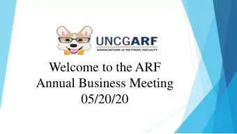 05/20/20  ARF 9 Member Board of Directors  2019/2020  President-Susan Dennison