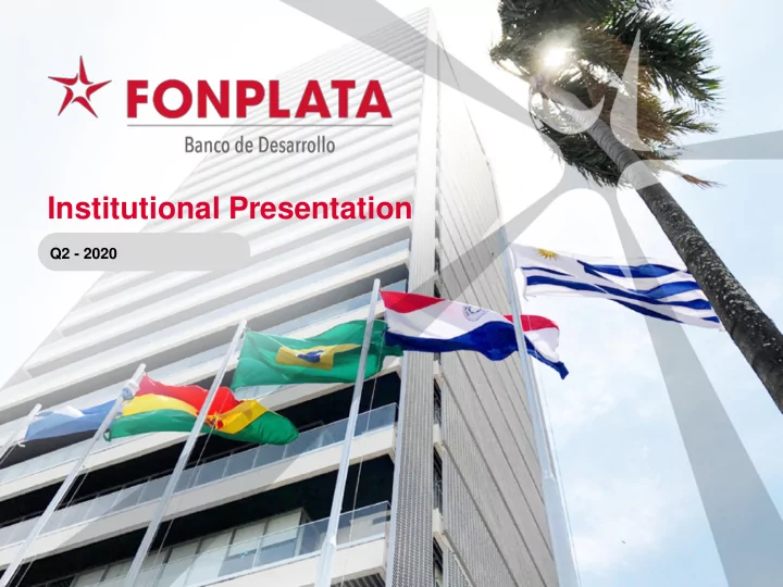 institutional presentation