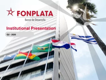 Institutional Presentation  Q2 - 2020  Disclaimer  The information herein is presented in summary