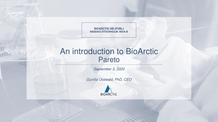 an introduction to bioarctic