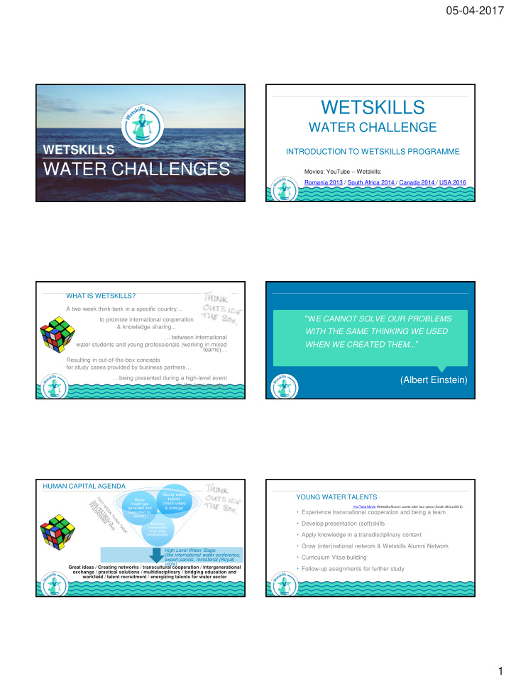 wetskills water challenge