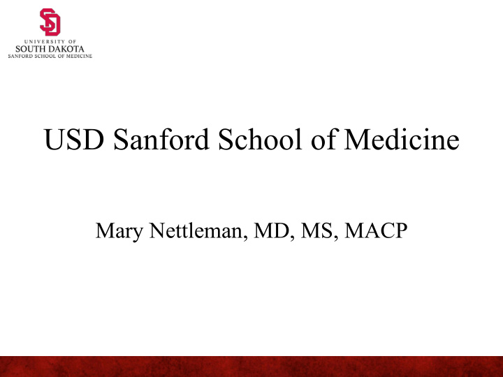 usd sanford school of medicine