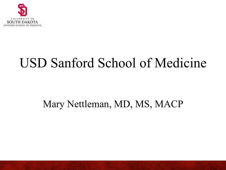usd sanford school of medicine