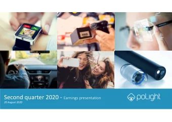 Disclaimer  This presentation (the &quot;Presentation&quot;) has been produced by poLight ASA (the