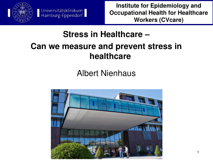 stress in healthcare can we measure and prevent stress in