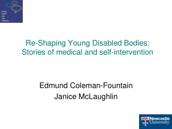 Edmund Coleman-Fountain  Janice McLaughlin  Stories and Practices  Relationship between practices