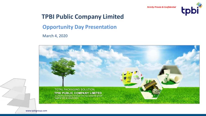 tpbi public company limited