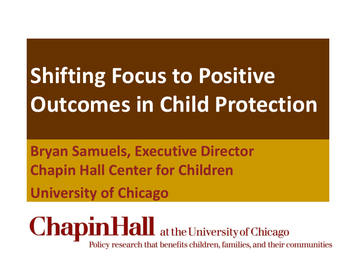 outcomes in child protection