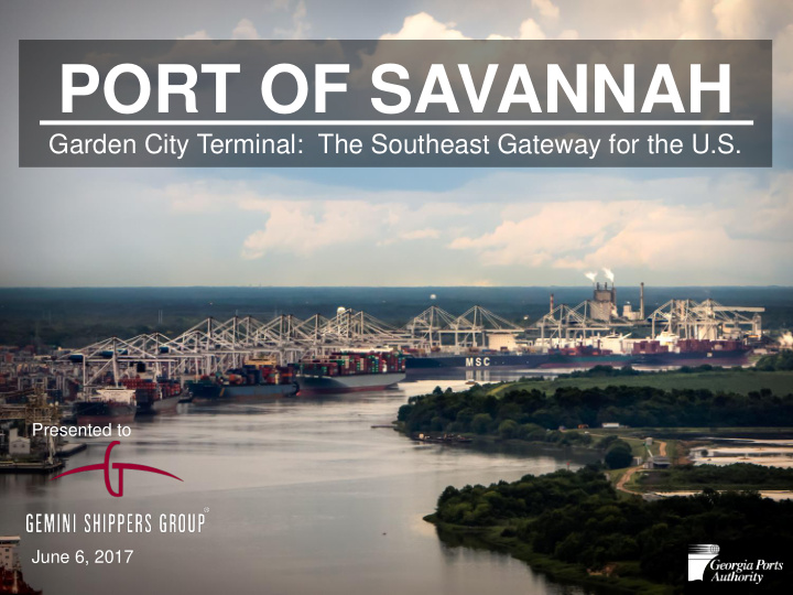 port of savannah