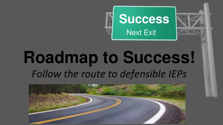 roadmap to success