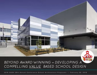 BEYOND AWARD WINNING  DEVELOPI  PING A  A  COM  OMPE  PELLING VA  VALUE BASE  SED  D SCH  SCHOOL