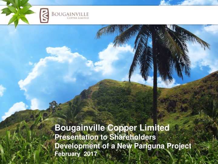 bougainville copper limited