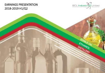 EARNINGS PR  PRESENTATION  2018  2018-2019 H1/  1/Q2  INDEX  2  3  Executive Summary  4  Company at
