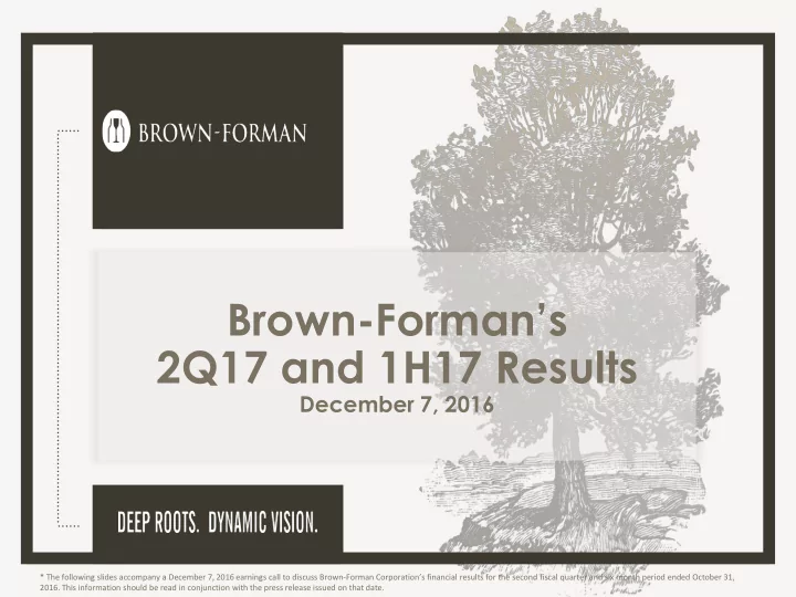 2q17 and 1h17 results