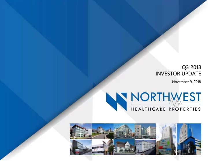 q3 2018 investor update