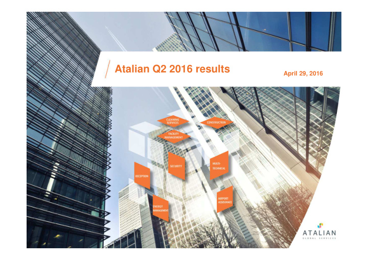 atalian q2 2016 results