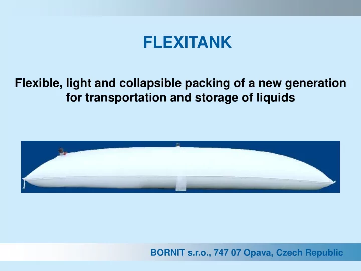 flexitank