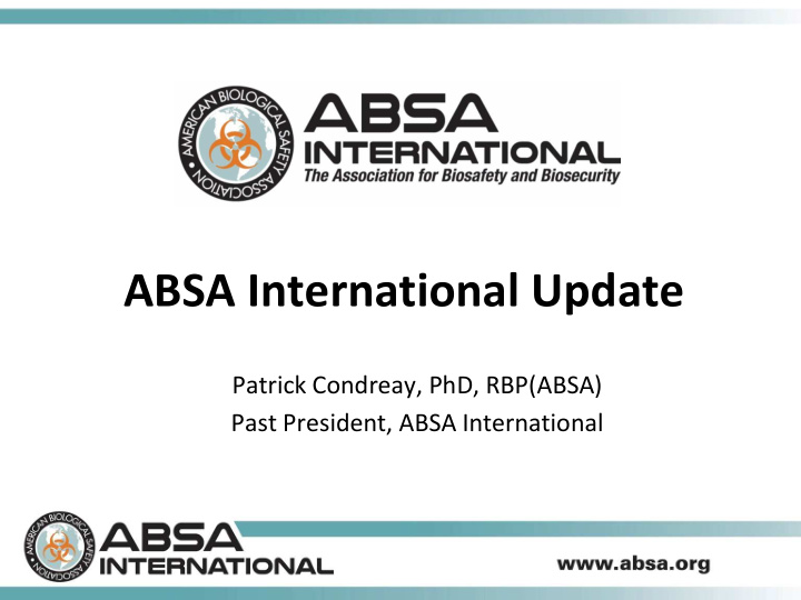 absa international update