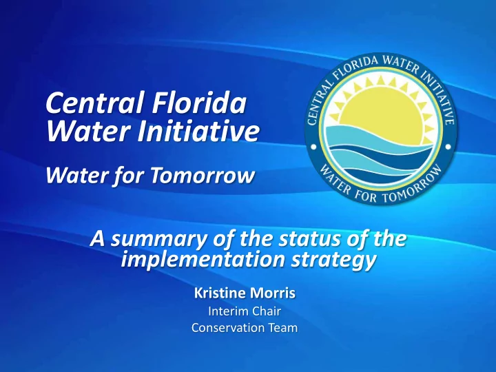 central florida water initiative