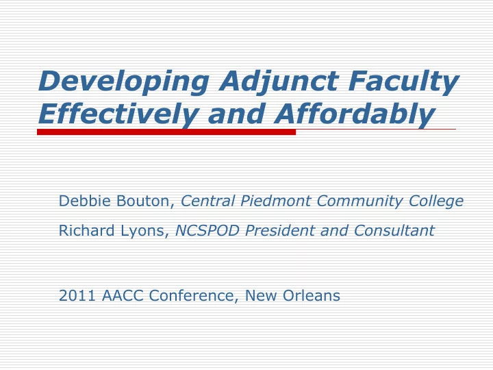 effectively and affordably