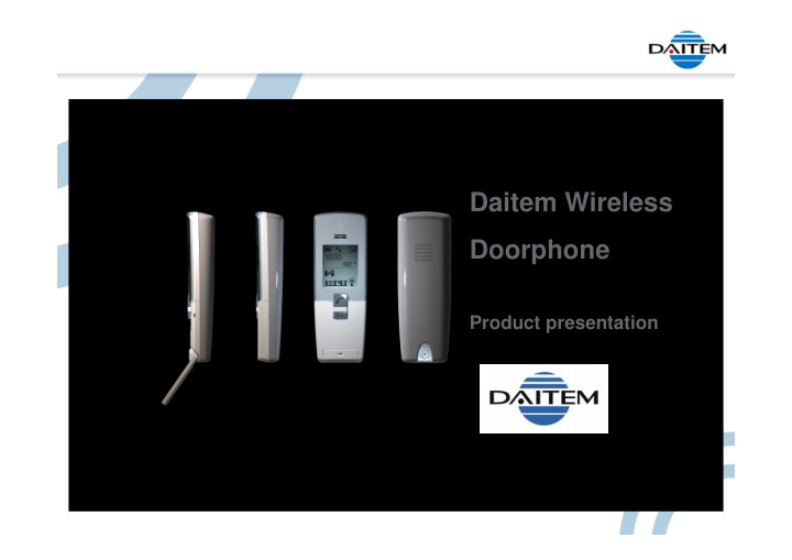 daitem wireless doorphone