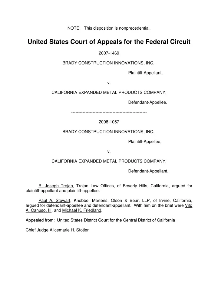 united states court of appeals for the federal circuit