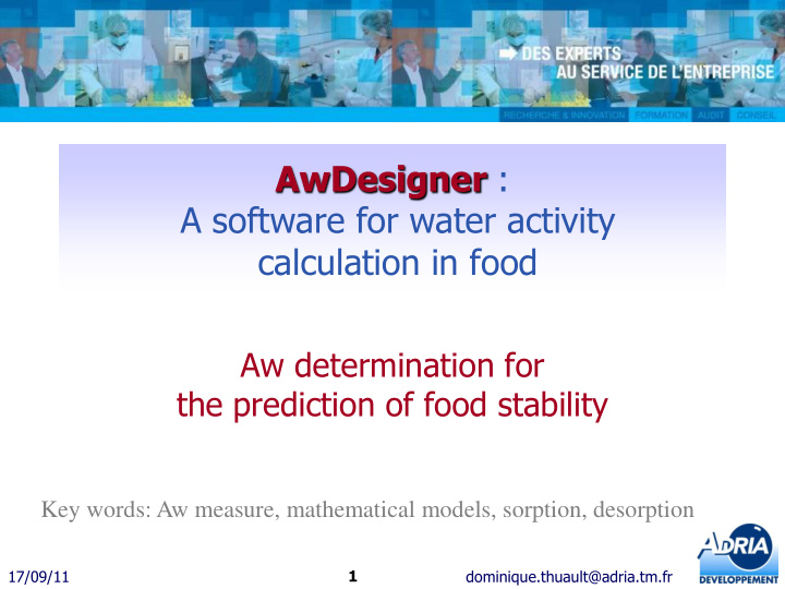 calculation in food