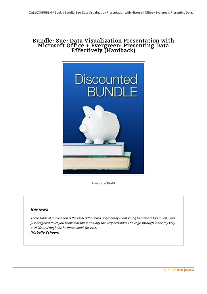 bundle sue data visualization presentation with bundle