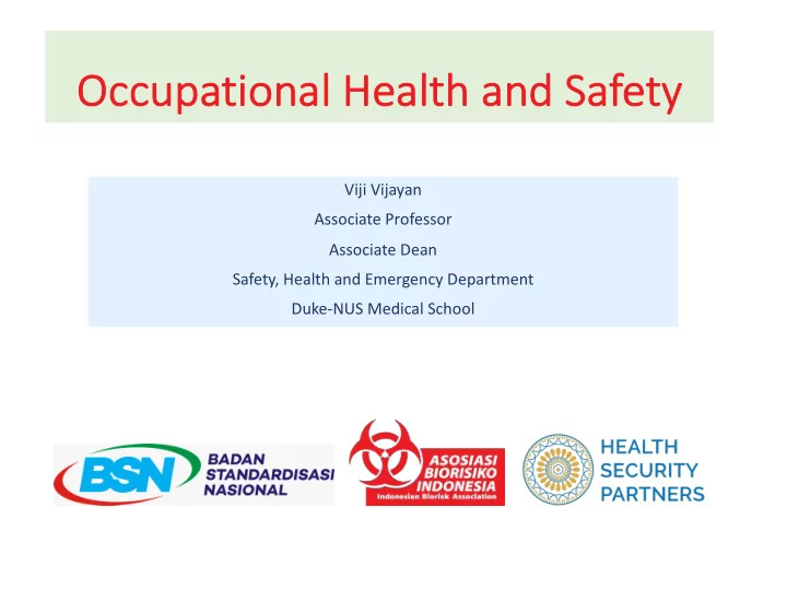 oc occupational health and safety y