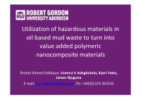 utilization of hazardous materials in oil based mud waste